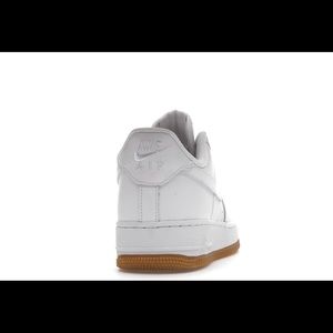 A air force 1 white and gold bottoms